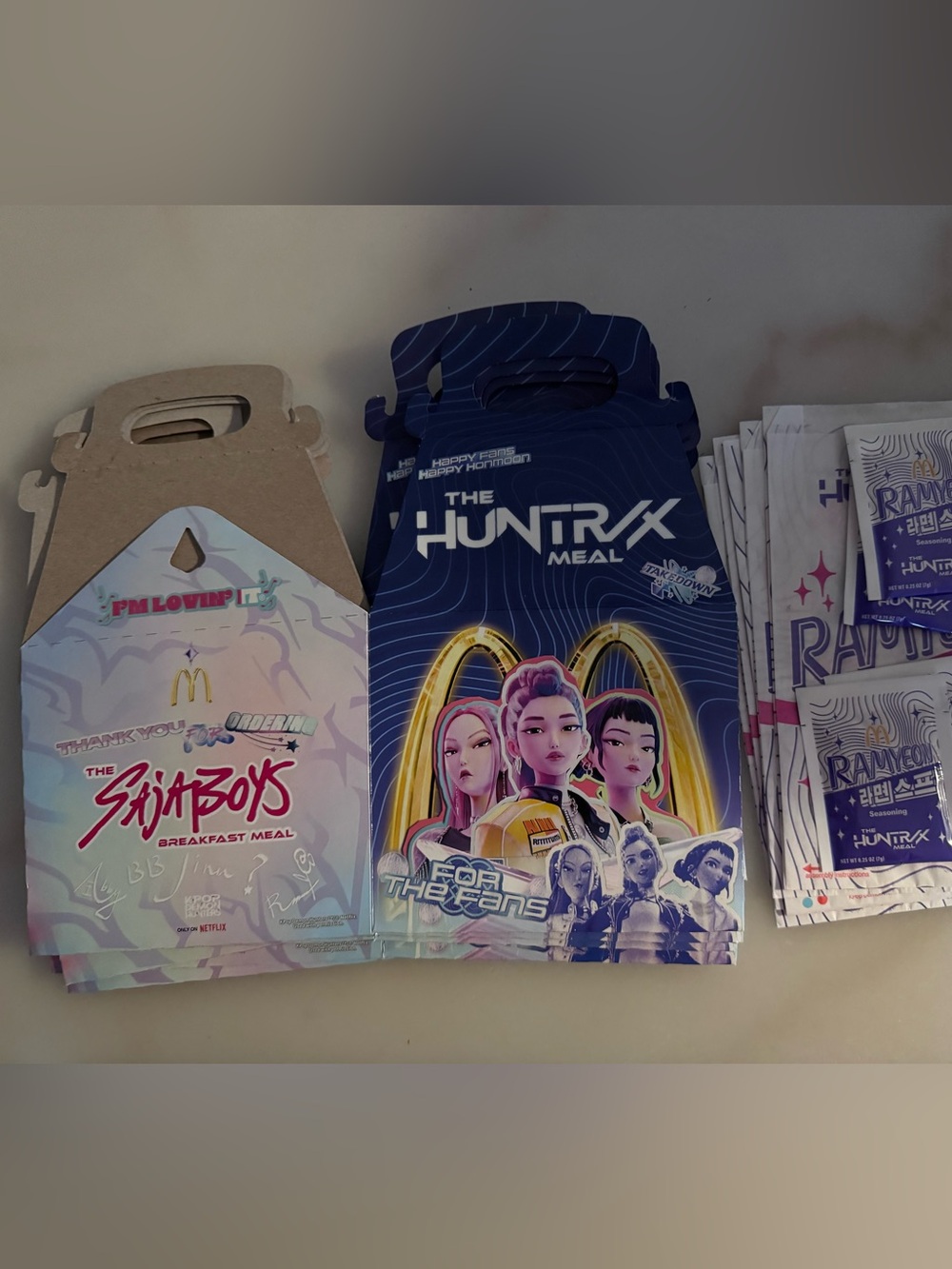 McDonald's Huntrax meal empty box